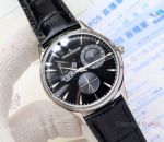 Copy Jaeger LeCoultre Master Ultra Thin Reserve de Marche Watch Ss Black Face_th.jpg